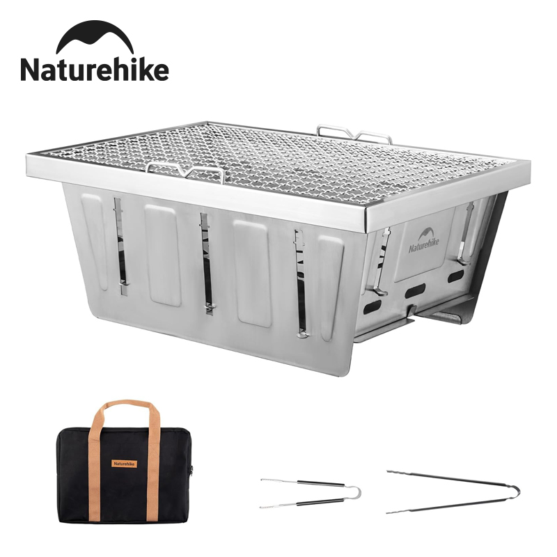 Camp Grill Portable Folding - 네이처하이크 캠핑 숯불 그릴 IGT 테이블용