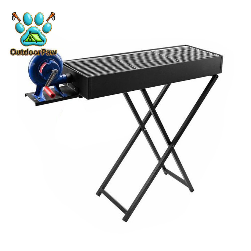 Camp Grill Portable Folding - 야외 캠핑 휴대용 접이식 스테인리스 숯불