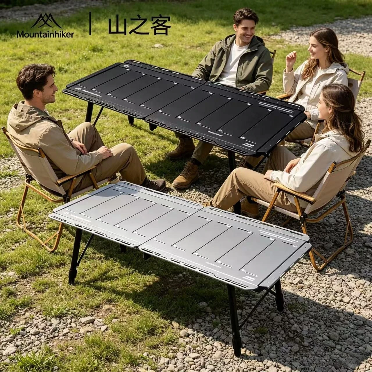 Camping Cooking Table Foldable - MOUNTAINHIKER 새로운 IGT 테이블 5 유닛