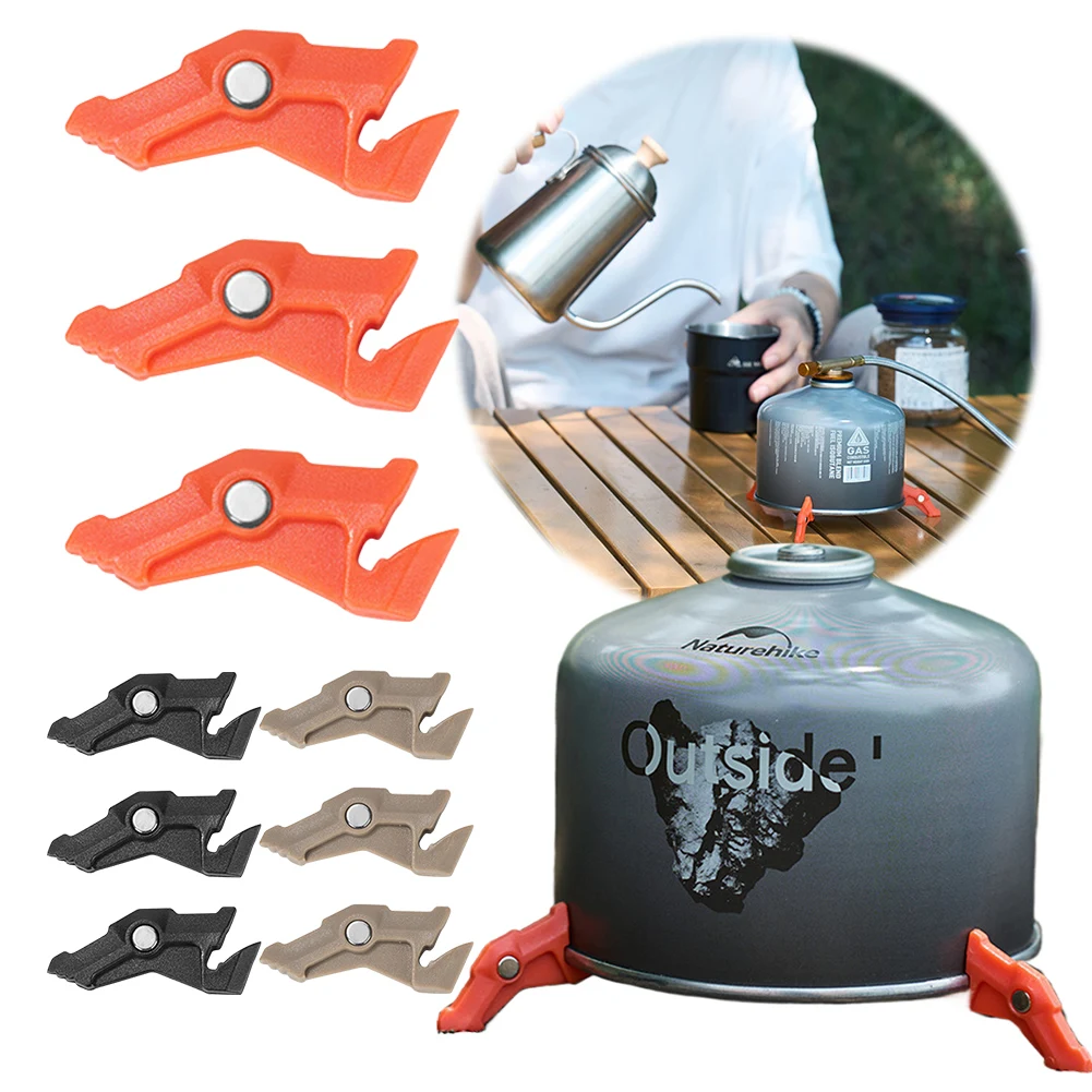 Camping Cooking Gas Canister - 마그네틱 삼각대 가스 탱크 브래킷, 다기능