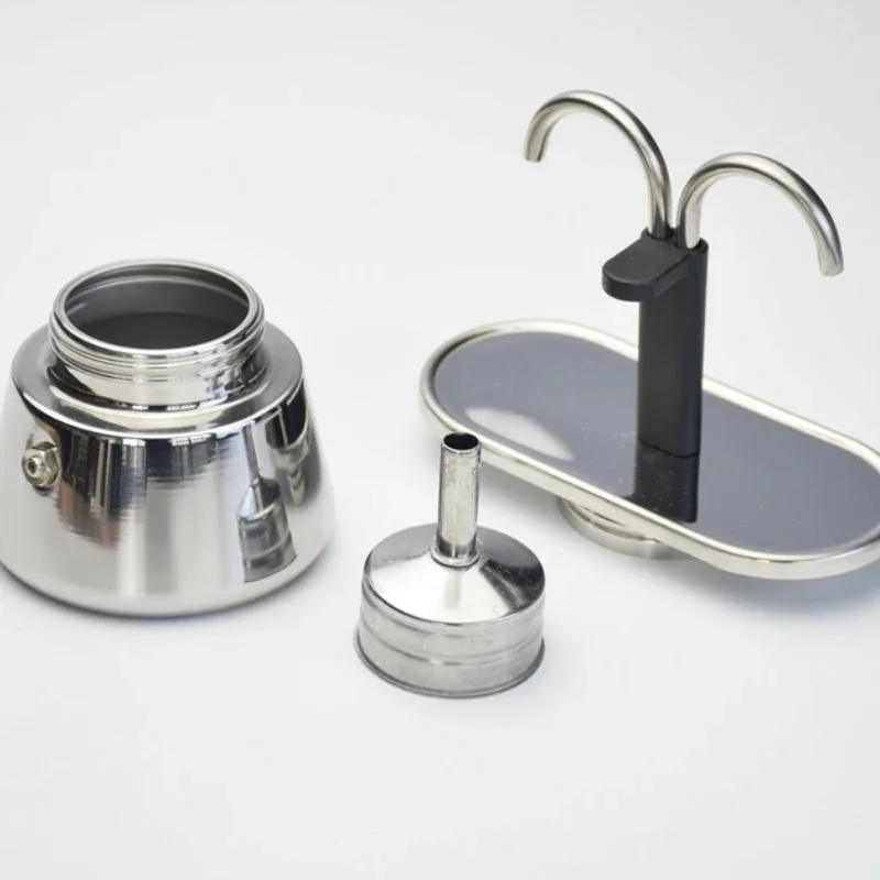 200ML 미니 모카 포트 더블 튜브 304 스테인레스 - Pocket Coffee Maker 리뷰 및 가격