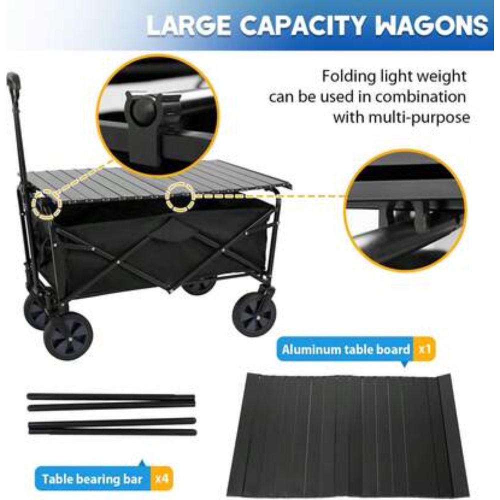 정원용 접이식 카트, 접이식 테이블 보드와 컵 홀더가  - Camping Cooking Table Foldable 리뷰 및 가격