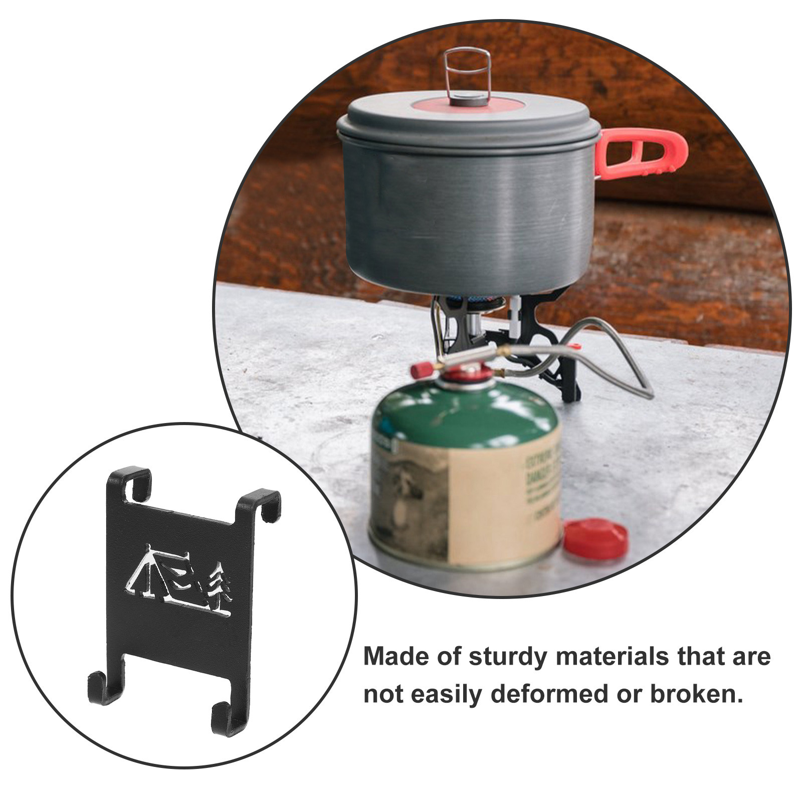 튼튼한 캠핑용 테이블 걸이, 가스통용 야외 금속 홀더, - Camping Cooking Gas Canister 리뷰 및 가격