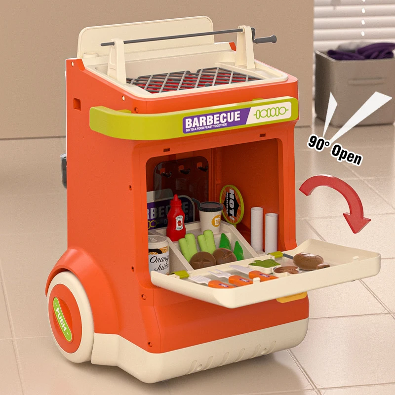 바베큐 스프레이 트롤리 역할놀이 바베큐 그릴 카트 주방 - Camping Cooking Gifts 리뷰 및 가격
