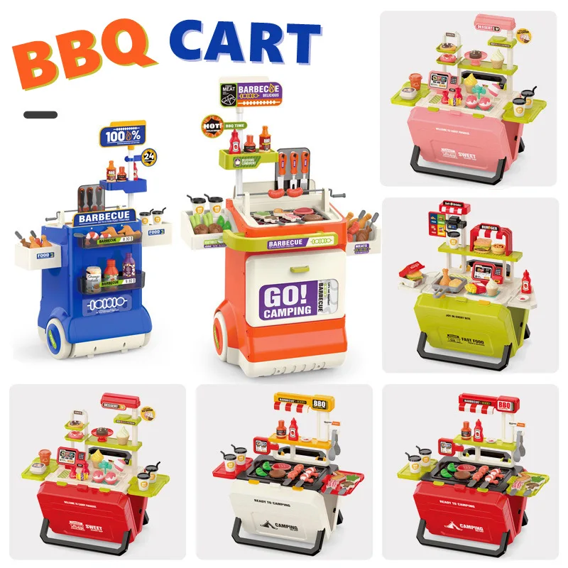 바베큐 스프레이 트롤리 역할놀이 바베큐 그릴 카트 주방 - Camping Cooking Gifts 리뷰 및 가격
