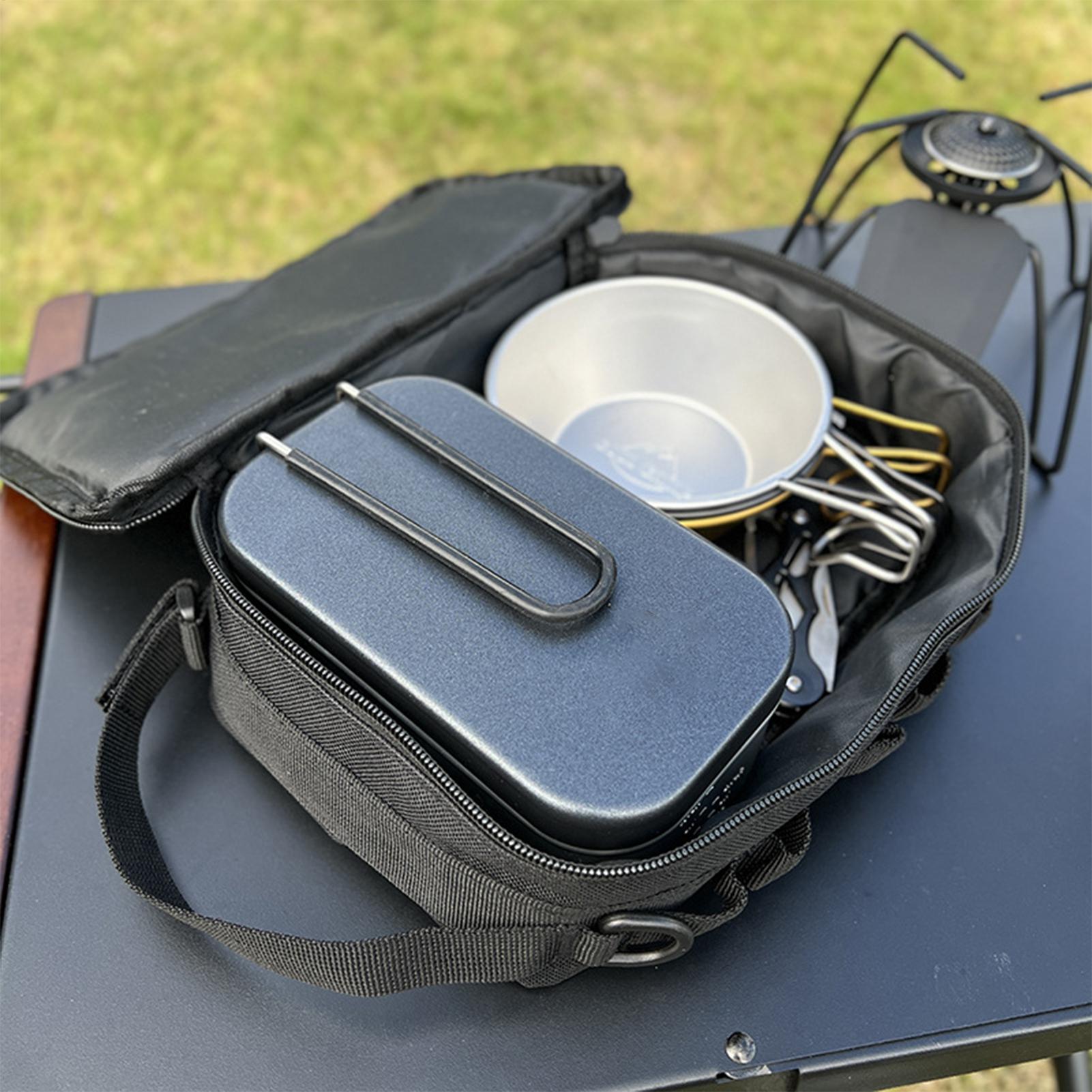 캠프 주방 주최자 캠핑 식기 주최자 방수 바베큐 요리  - Camping Cooking Caddy 리뷰 및 가격