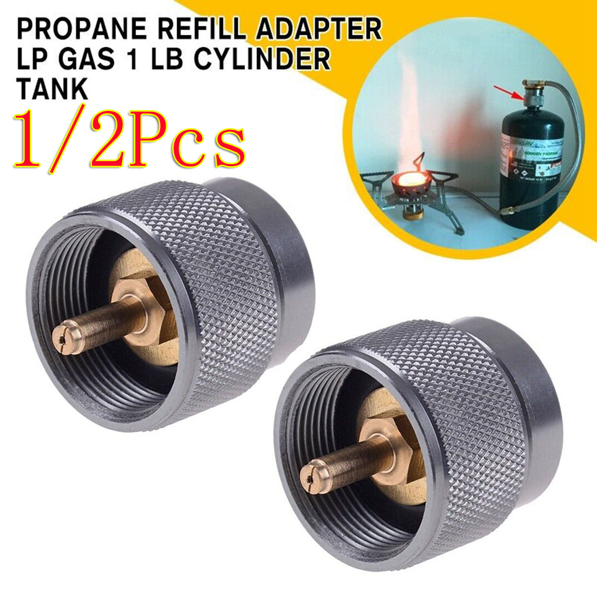 1/2Pc 가스 스토브 리필 어댑터 실린더 부탄 캐니스 - Camping Cooking Gas Canister 리뷰 및 가격