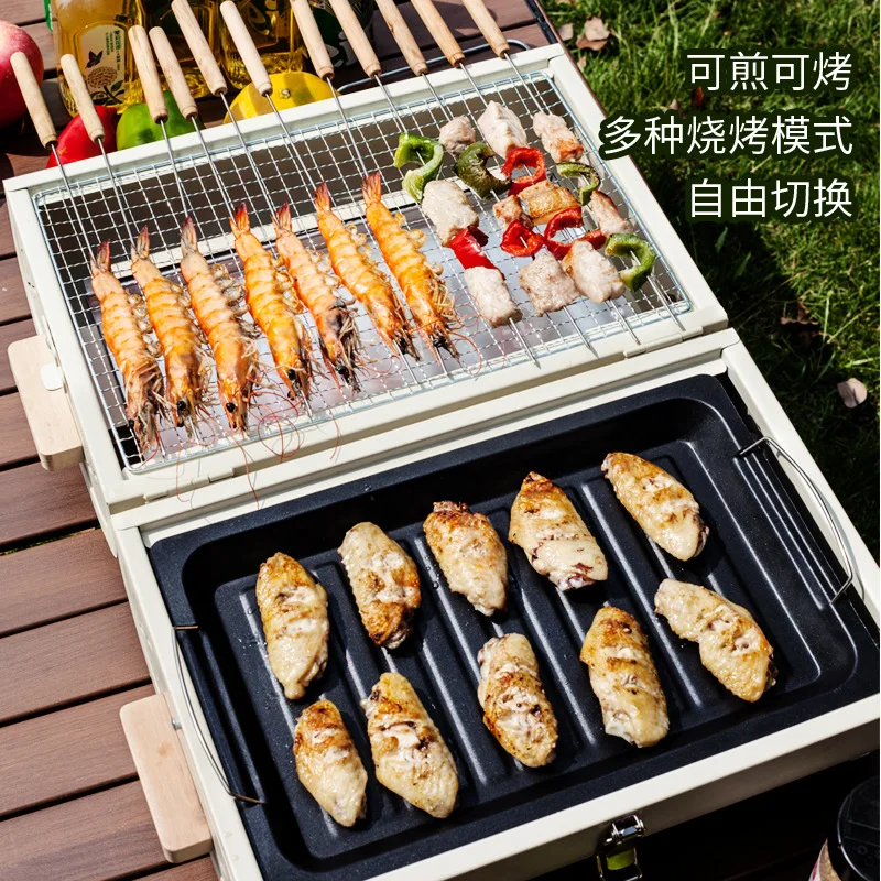 바베큐 오븐 가정용 그릴 휴대용 야외 캠핑용 무연 그릴 - Camping Cooking Portable 리뷰 및 가격