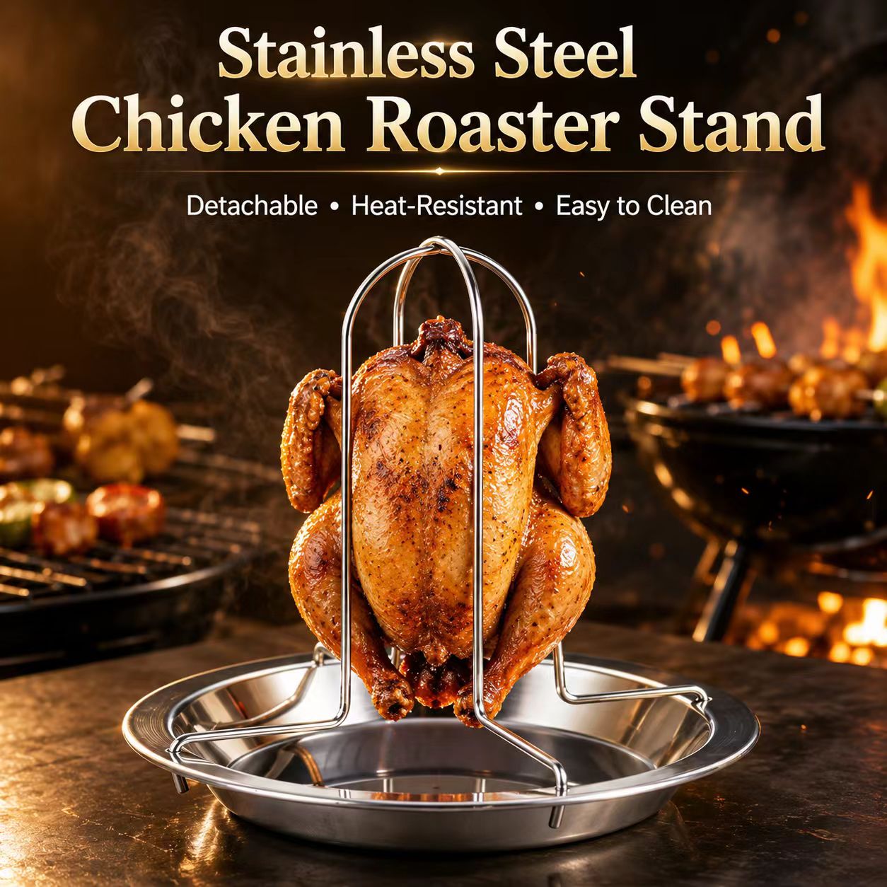 휴대용 통닭 바베큐 그릴 스탠드, 캠핑, 마당 피크닉, - Camping Cooking Portable 리뷰 및 가격